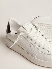 Golden Goose Men's Purestar with leather star and black leather heel tab