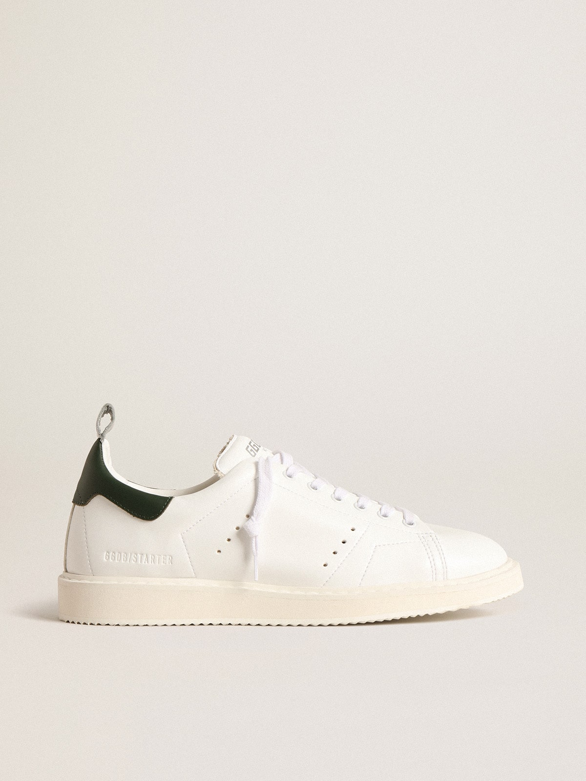 Golden Goose Bio-based Starter with green leather heel tab