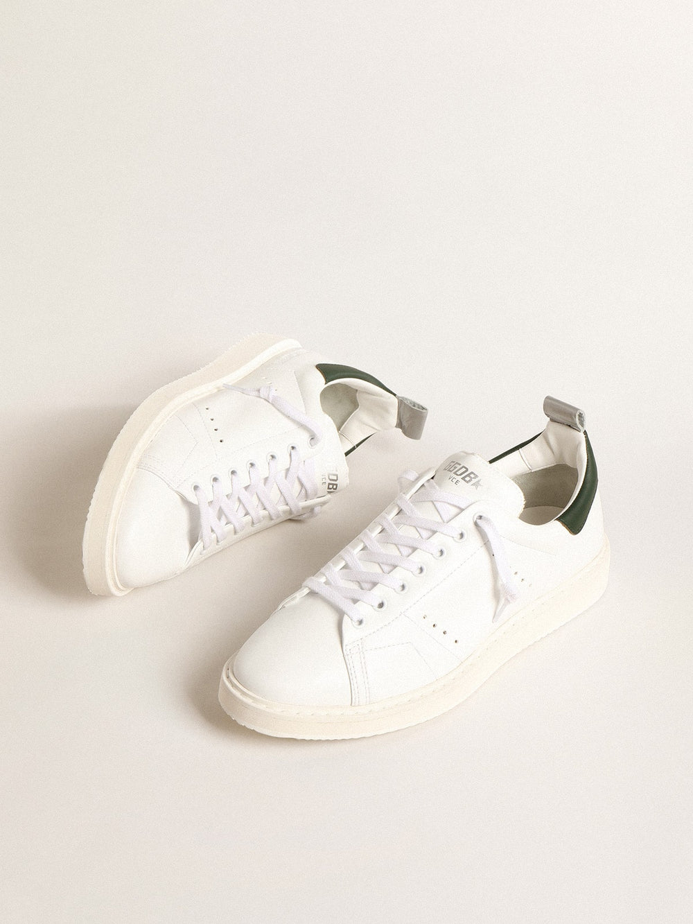 Golden Goose Bio-based Starter with green leather heel tab
