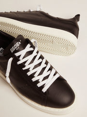 Golden Goose Men's Starter in leather with star printed on the heel tab