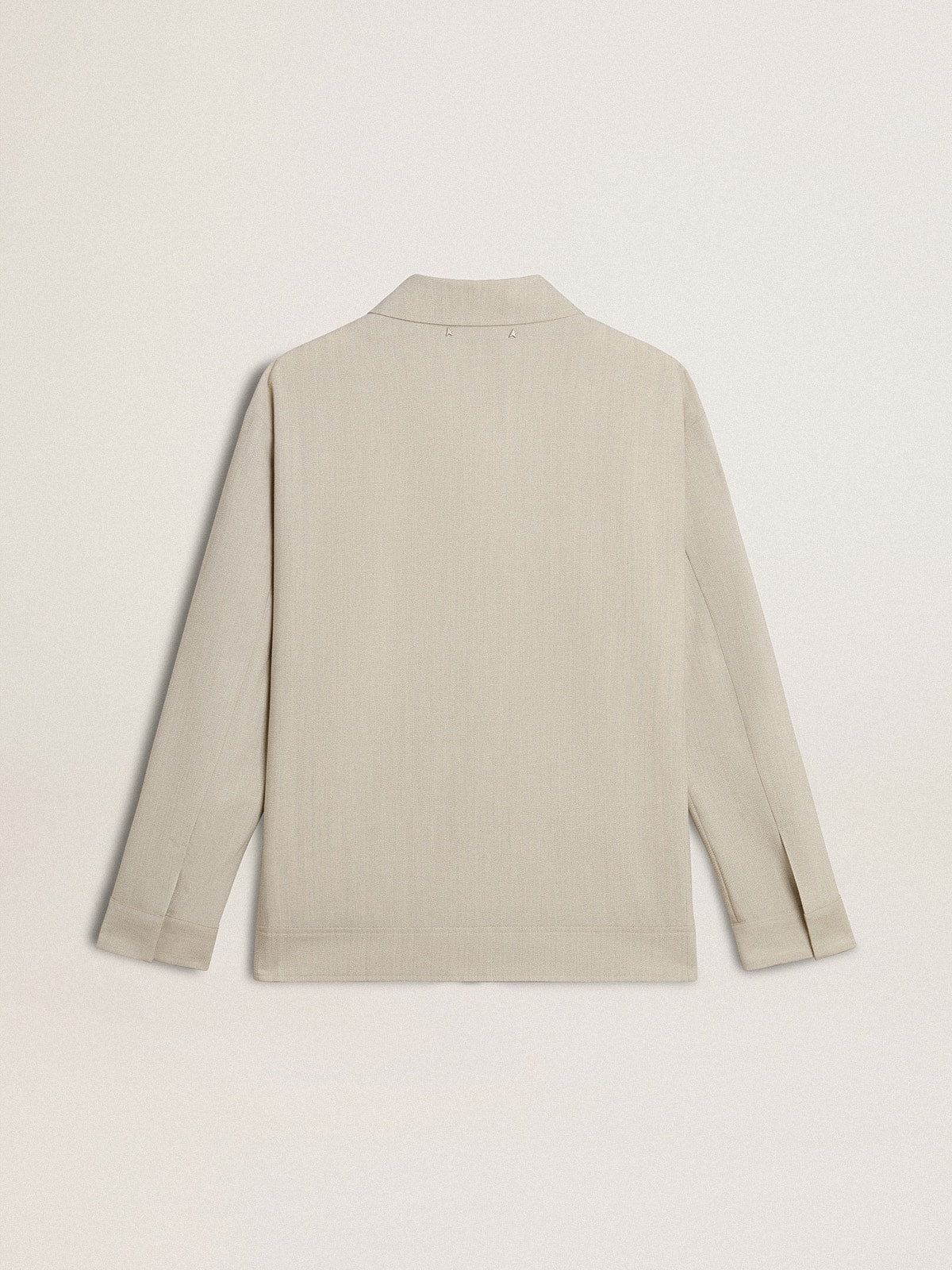 Golden Goose Men's khaki wool blend coach jacket