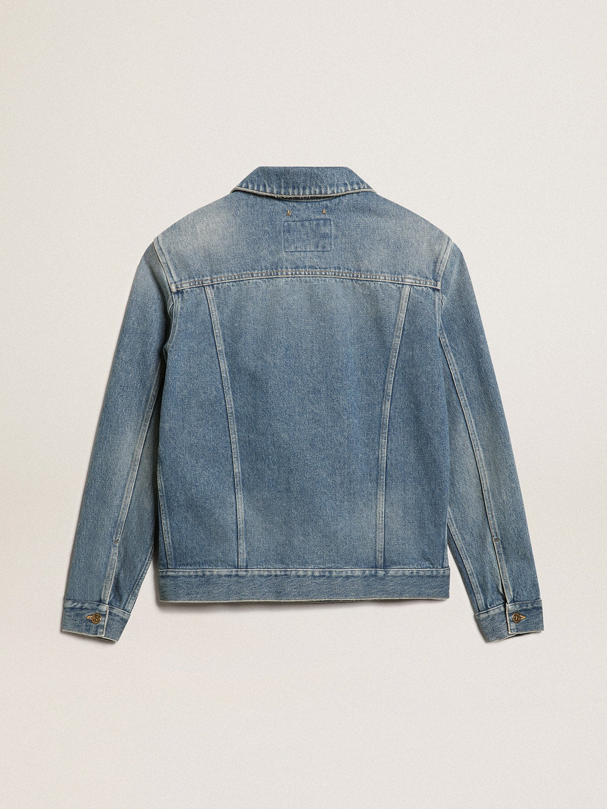 Golden Goose Men's denim jacket with medium wash