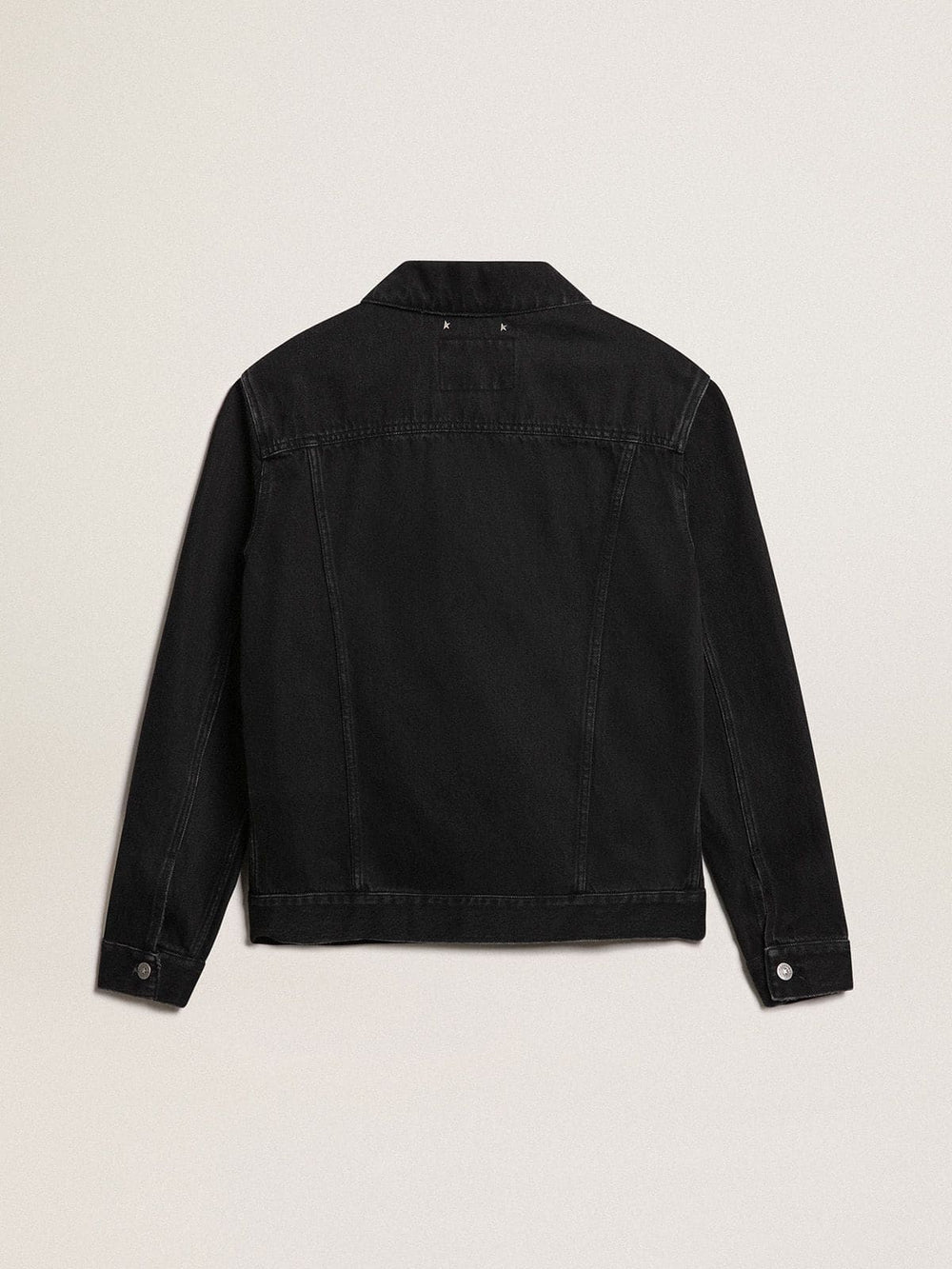 Golden Goose Men’s black one-wash denim jacket