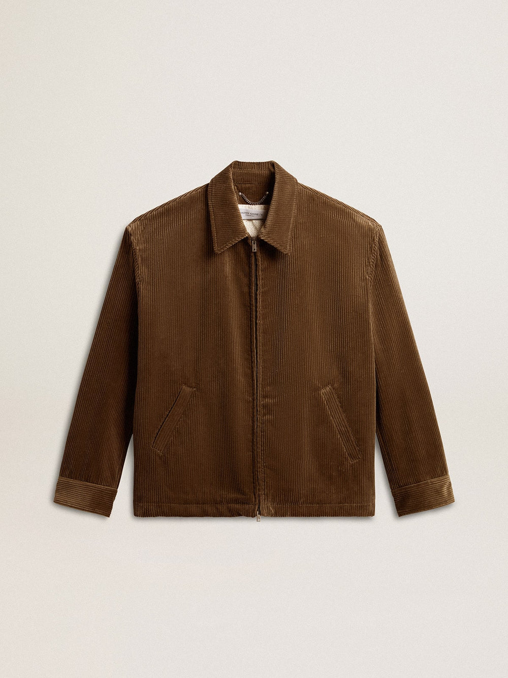 Golden Goose Men's olive-green corduroy jacket