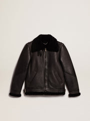 Golden Goose Black sheepskin jacket