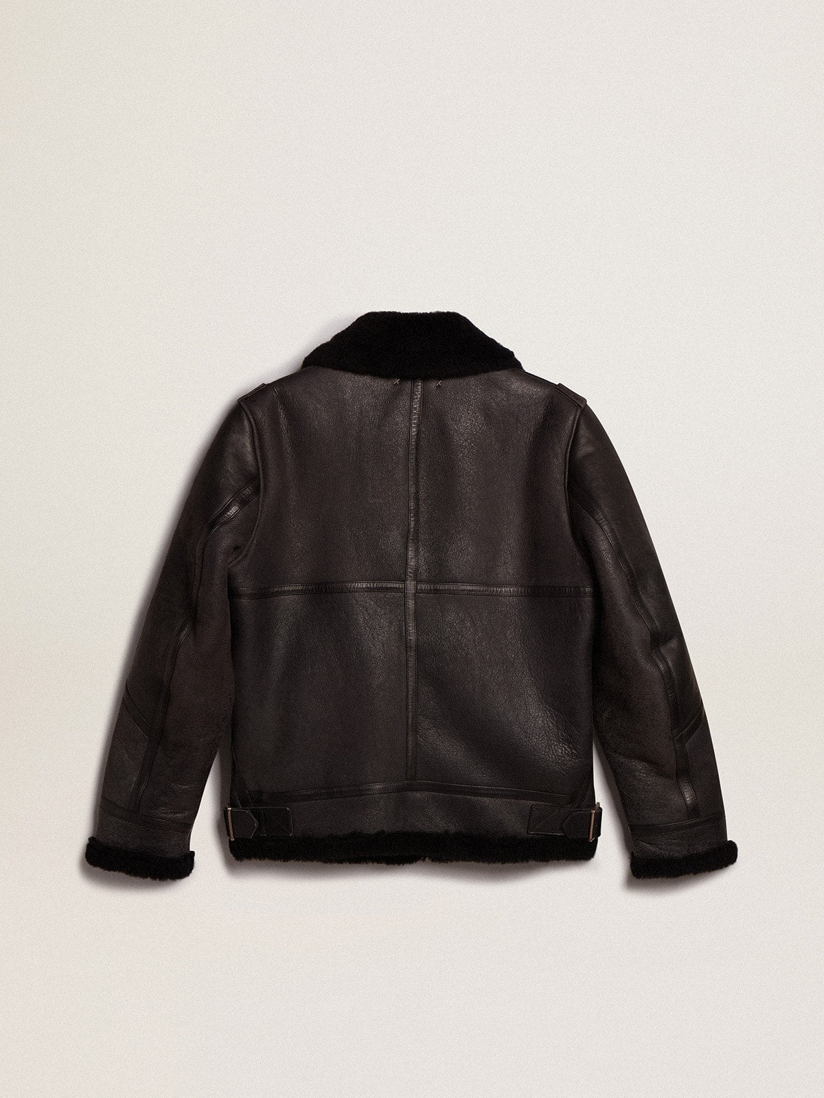 Golden Goose Black sheepskin jacket