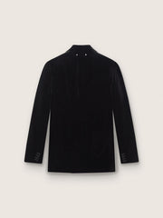 Golden Goose Men’s double-breasted blazer in black velvet with black satin lapels
