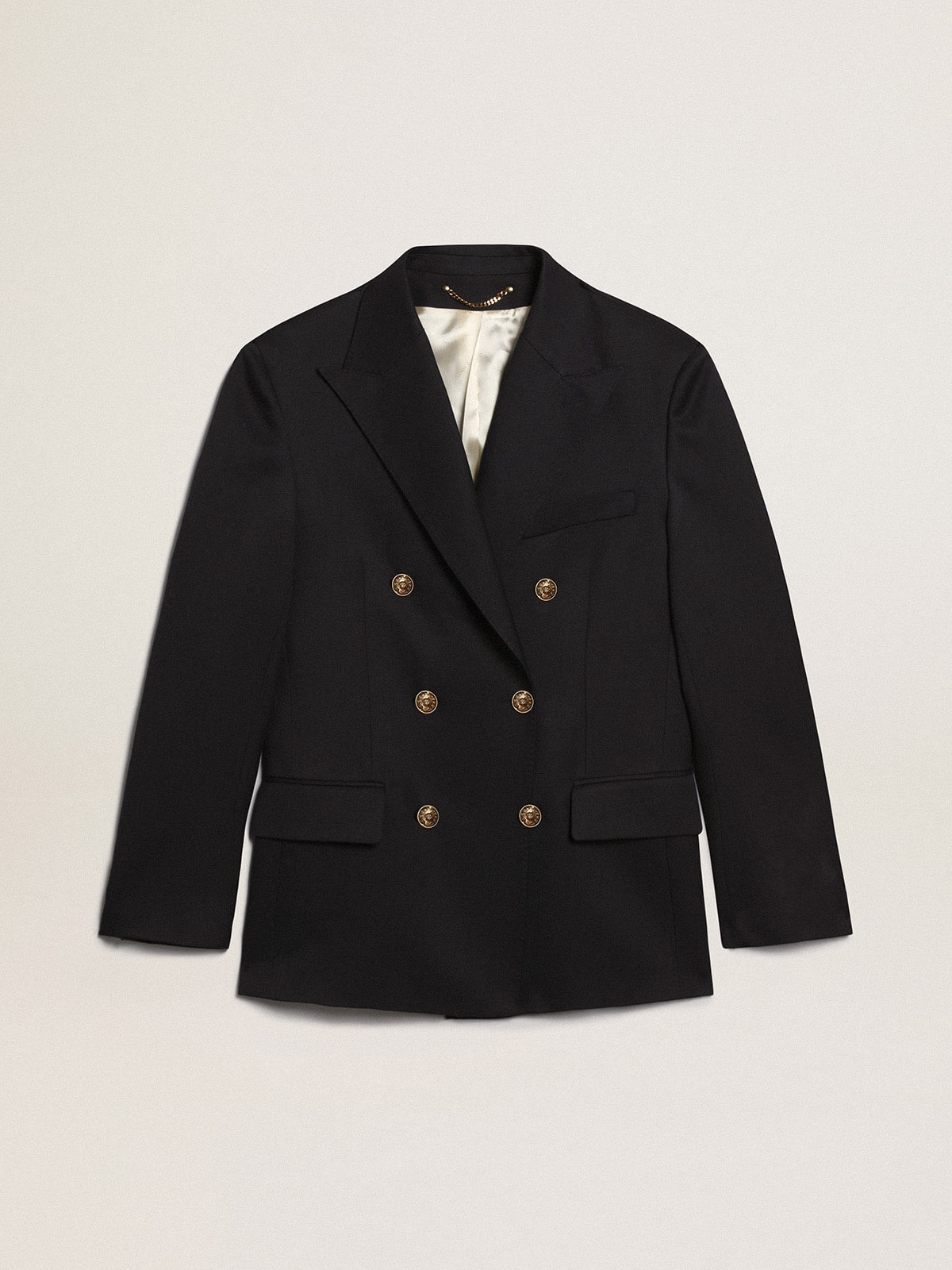 Golden Goose Men's double-breasted blazer in dark blue