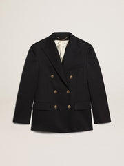Golden Goose Men's double-breasted blazer in dark blue