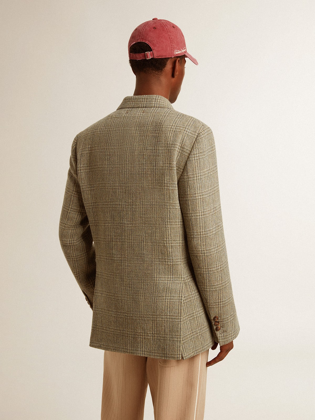 Golden Goose Men's double-breasted blazer in Shetland wool