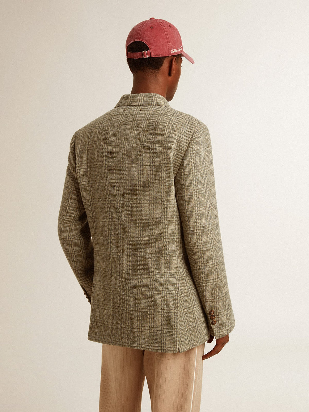 Golden Goose Men's double-breasted blazer in Shetland wool