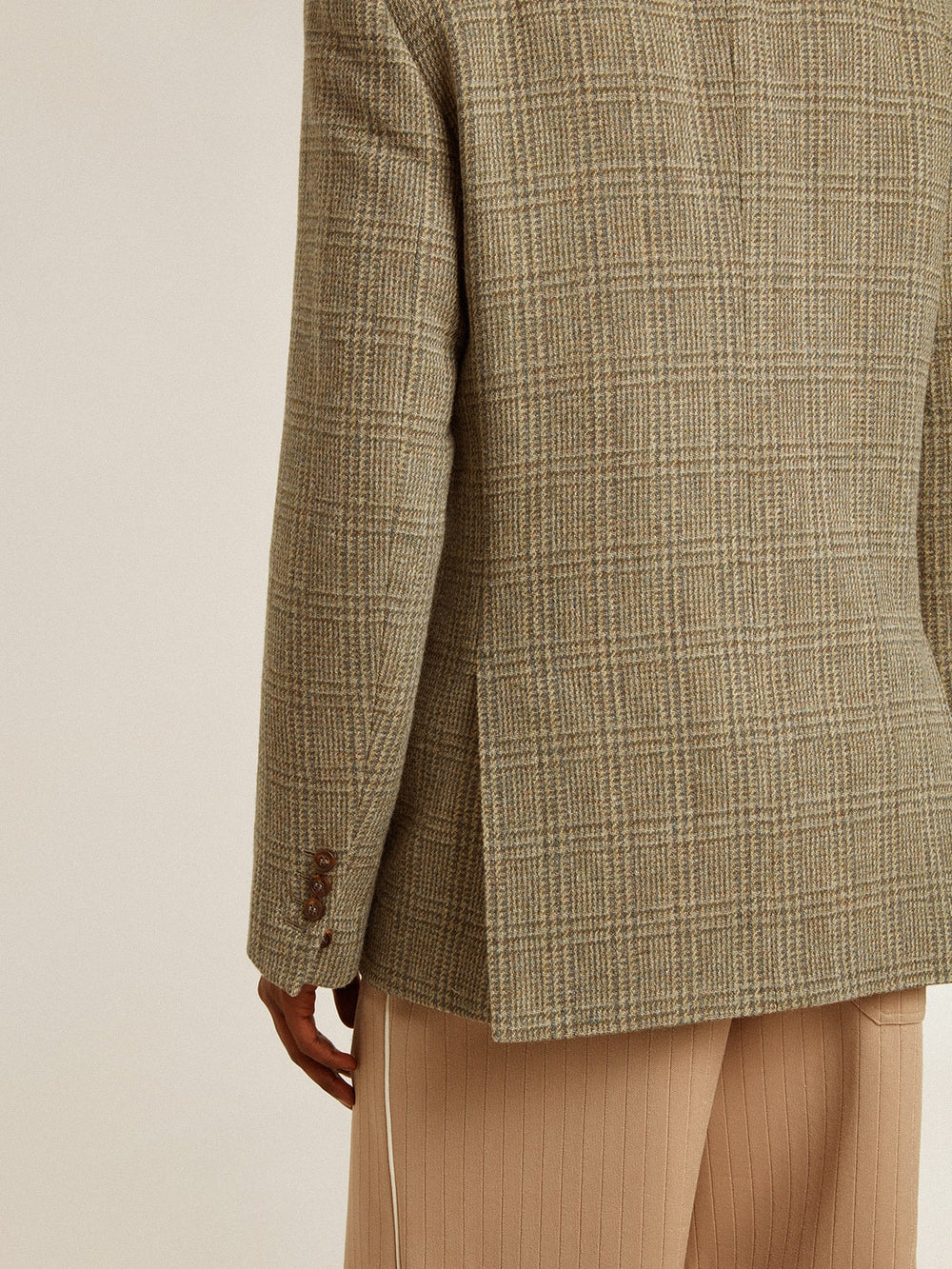 Golden Goose Men's double-breasted blazer in Shetland wool