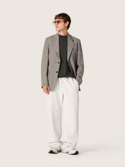 Golden Goose Men's jacket in gray Prince of Wales check wool
