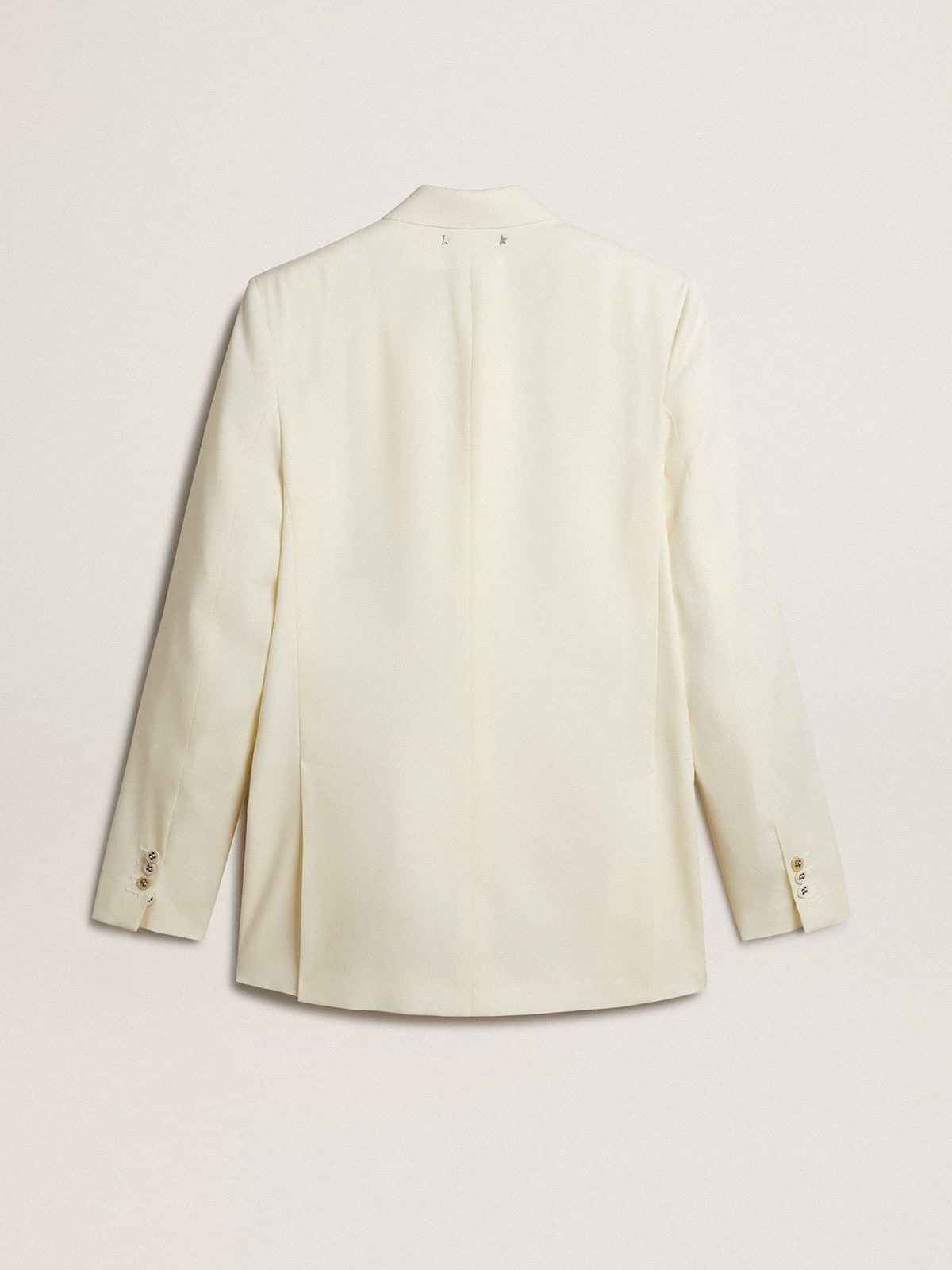 Golden Goose Men’s cream-colored double-breasted blazer