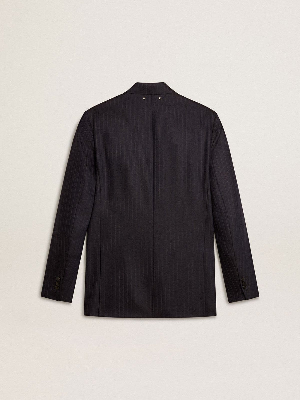 Golden Goose Men's midnight blue wool double-breasted blazer
