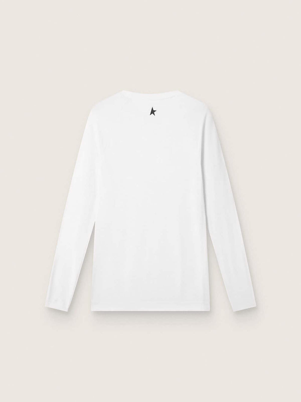 Golden Goose Men's white long-sleeve sports top