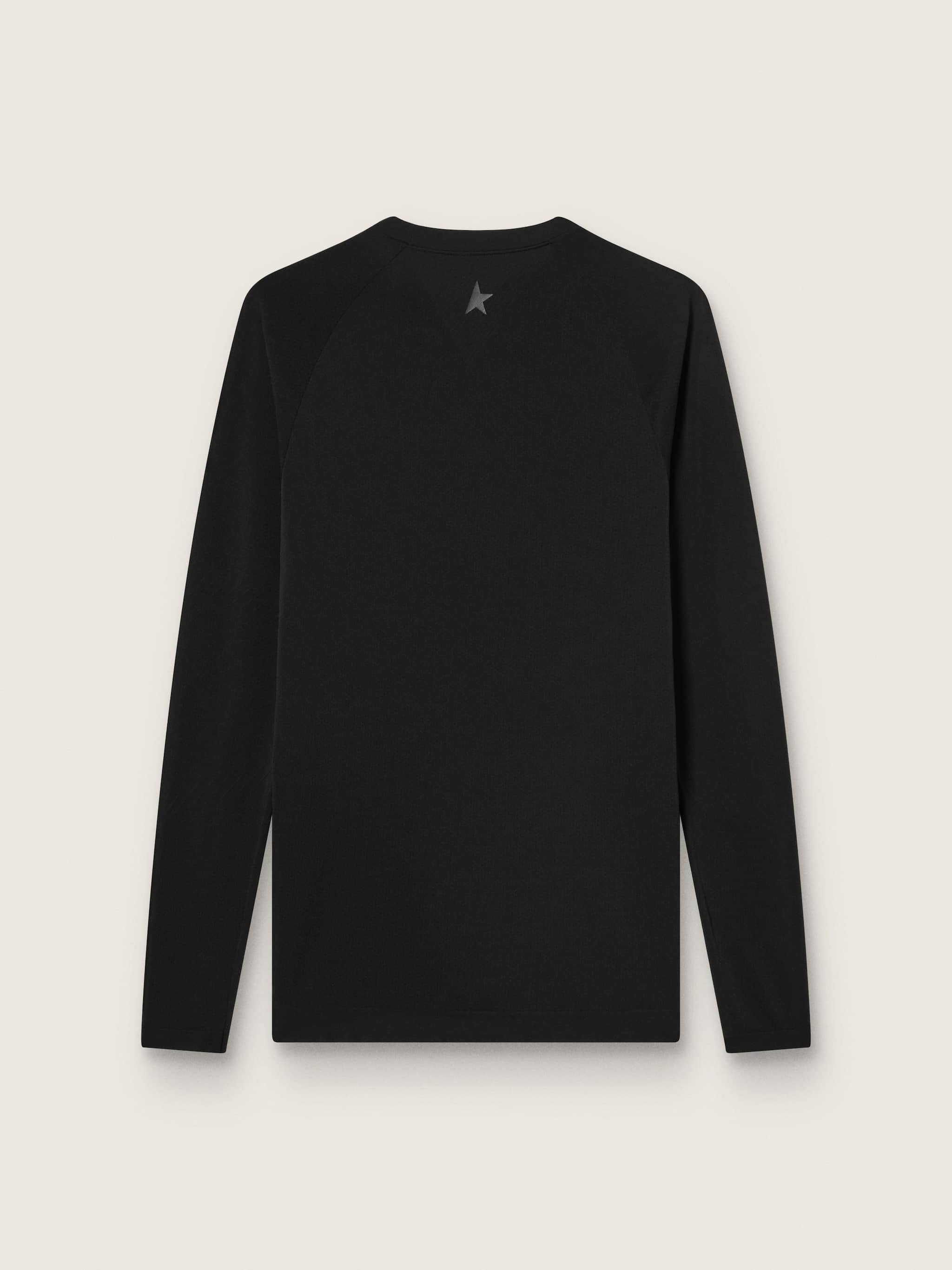 Golden Goose Men's black long-sleeve sports top