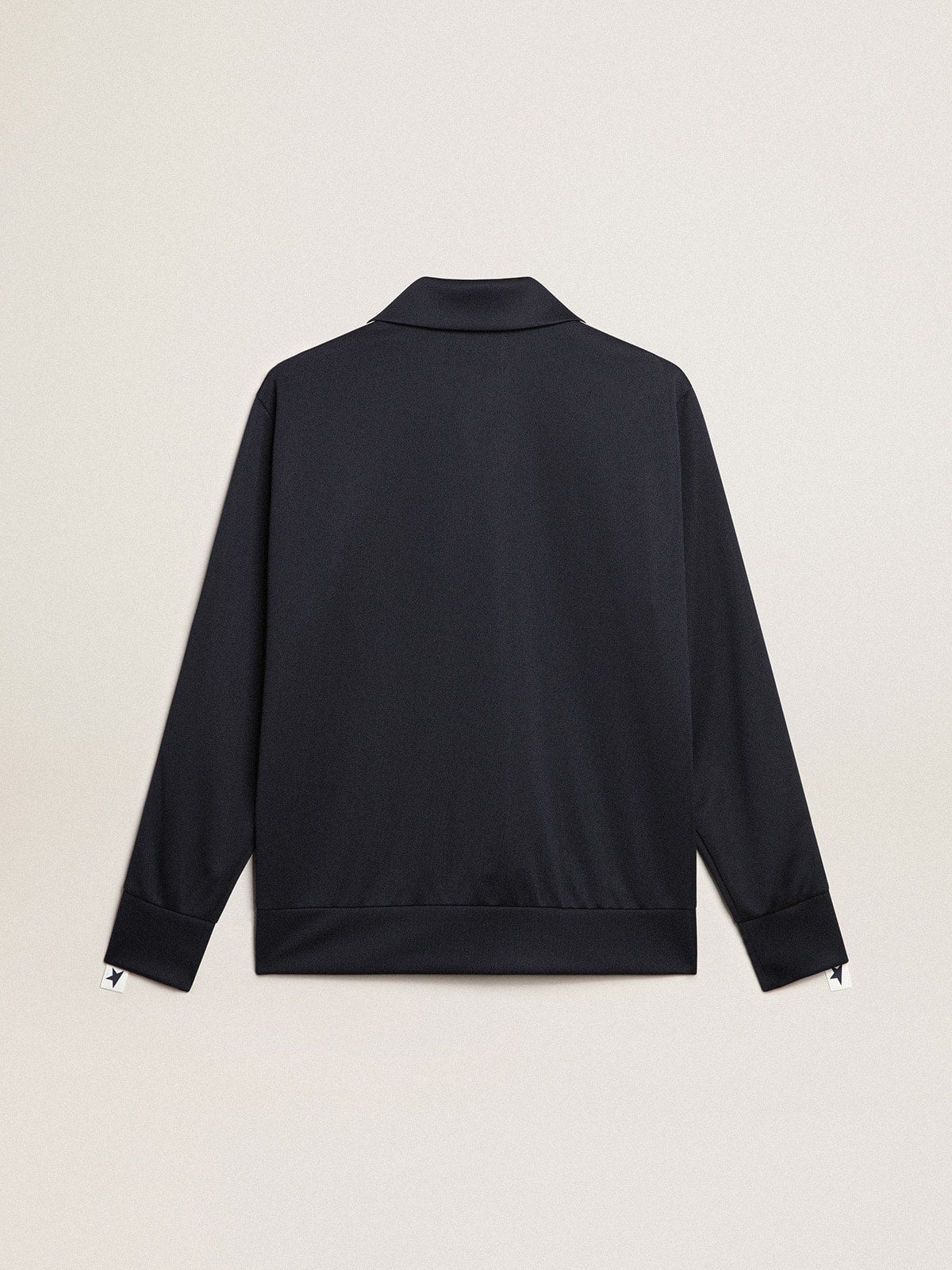 Golden Goose Dark blue sweatshirt with white strip and contrasting blue stars