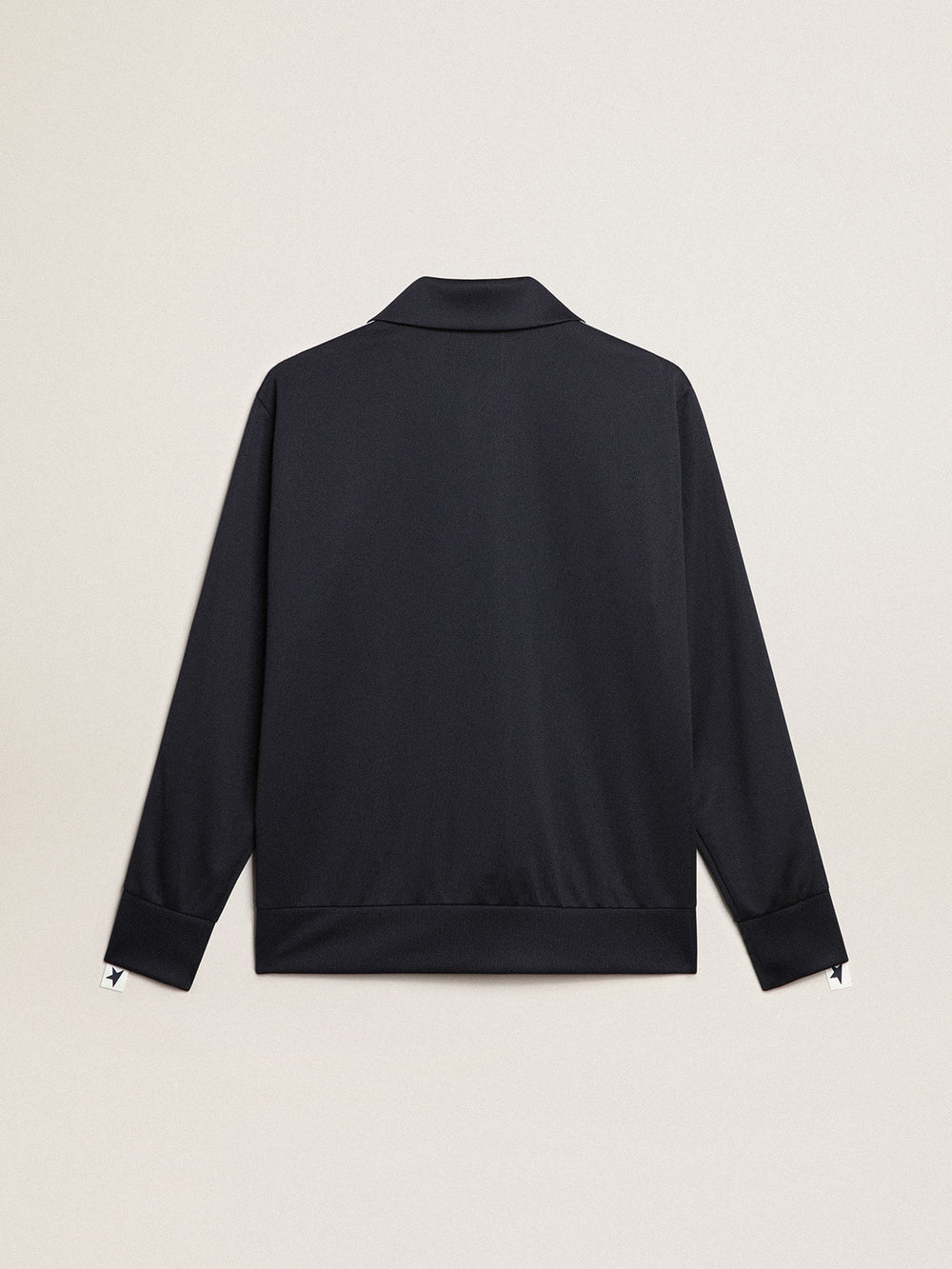 Golden Goose Dark blue sweatshirt with white strip and contrasting blue stars