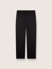 Golden Goose Men's pants in black cool wool with satin side stripe