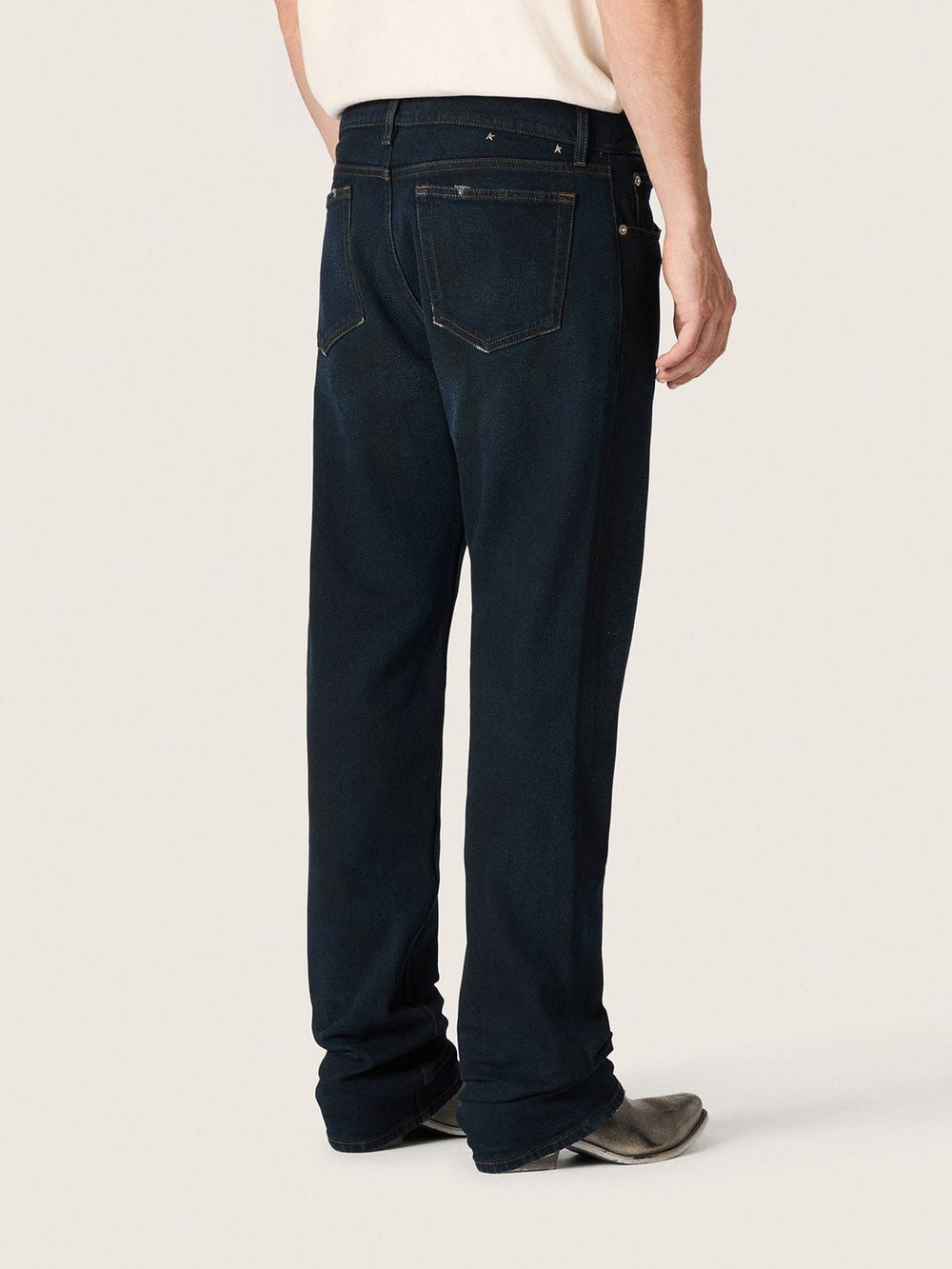 Golden Goose Men’s slim-fit jeans in dark indigo stretch denim