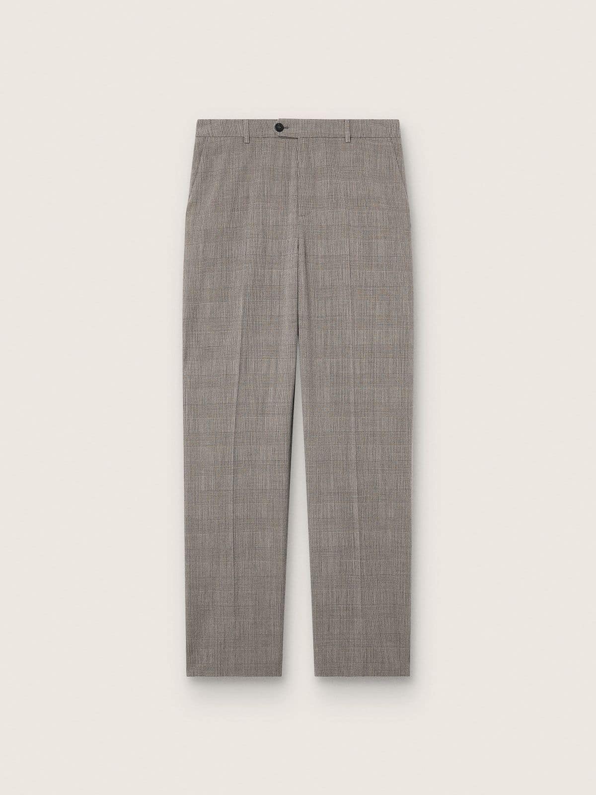 Golden Goose Men’s slim-fit pants in gray Prince of Wales check
