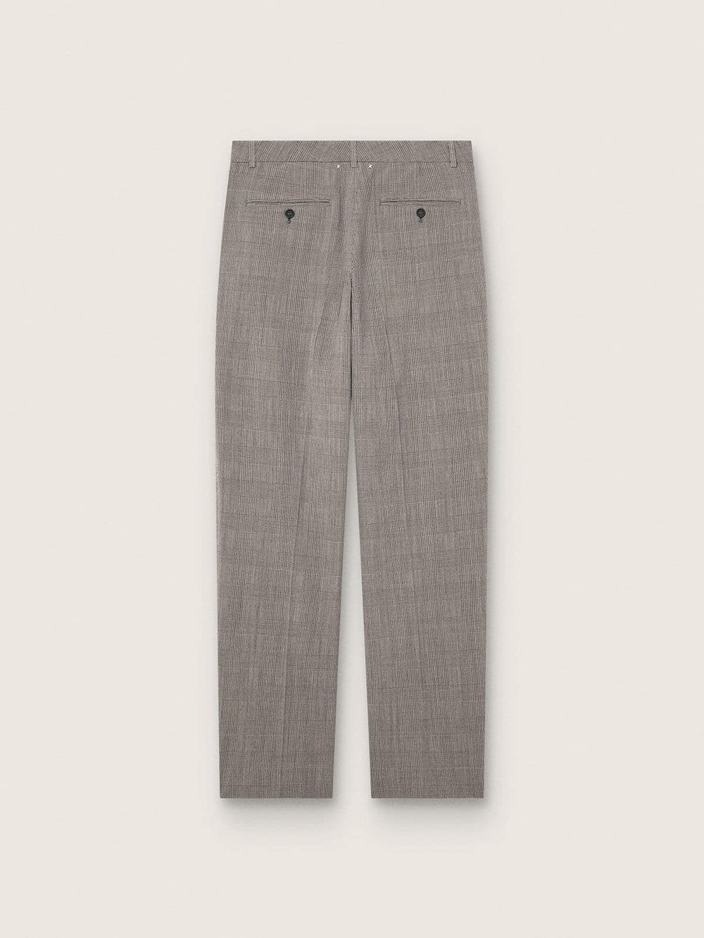 Golden Goose Men’s slim-fit pants in gray Prince of Wales check