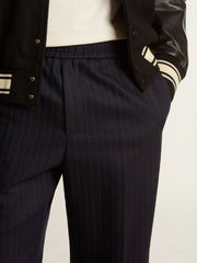 Golden Goose Men's wool pants with vertical thin stripes