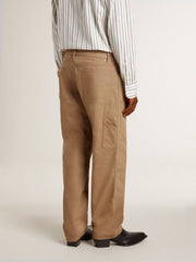 Golden Goose Men's beige pants with patches