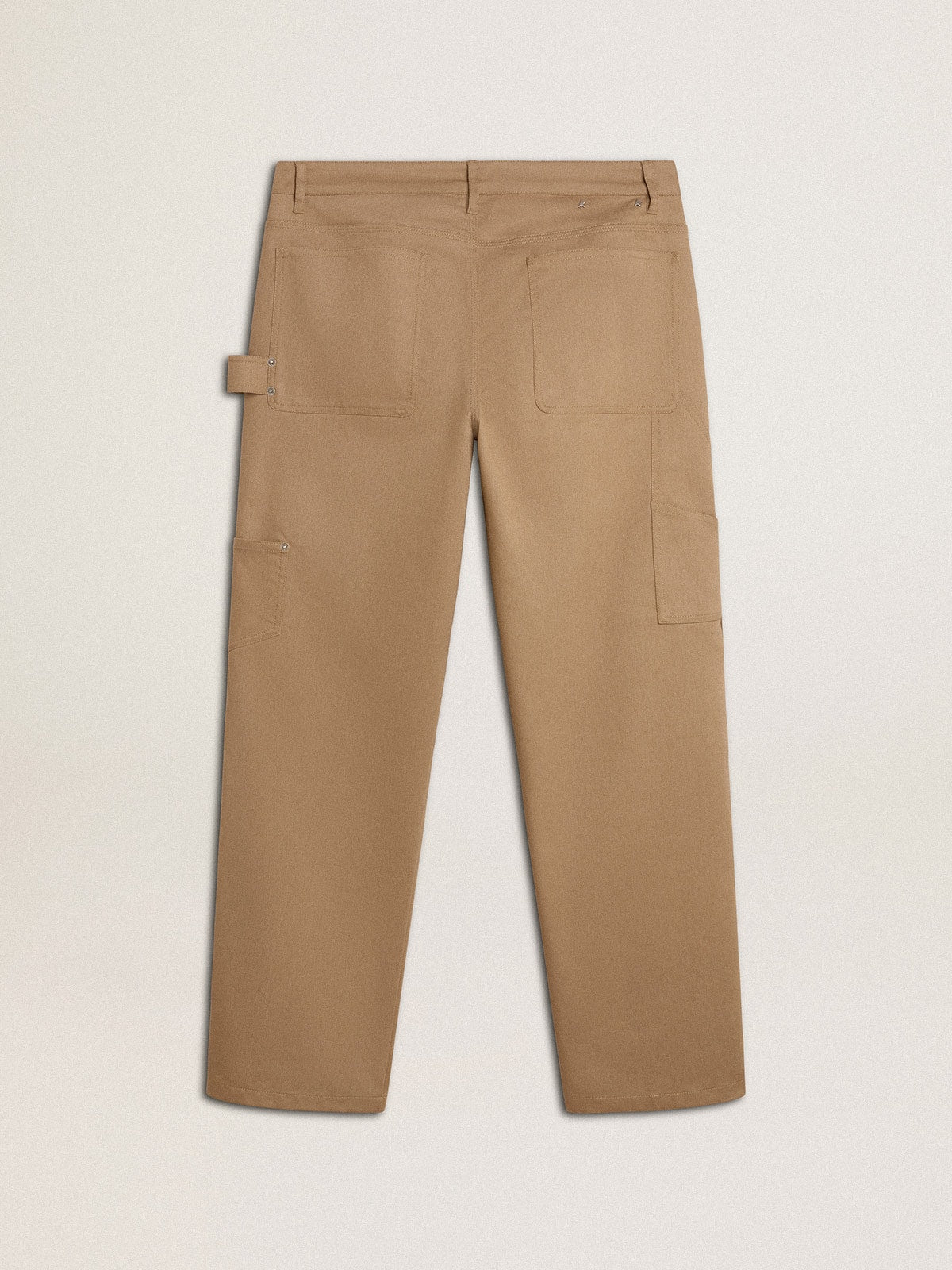 Golden Goose Men's beige pants with patches