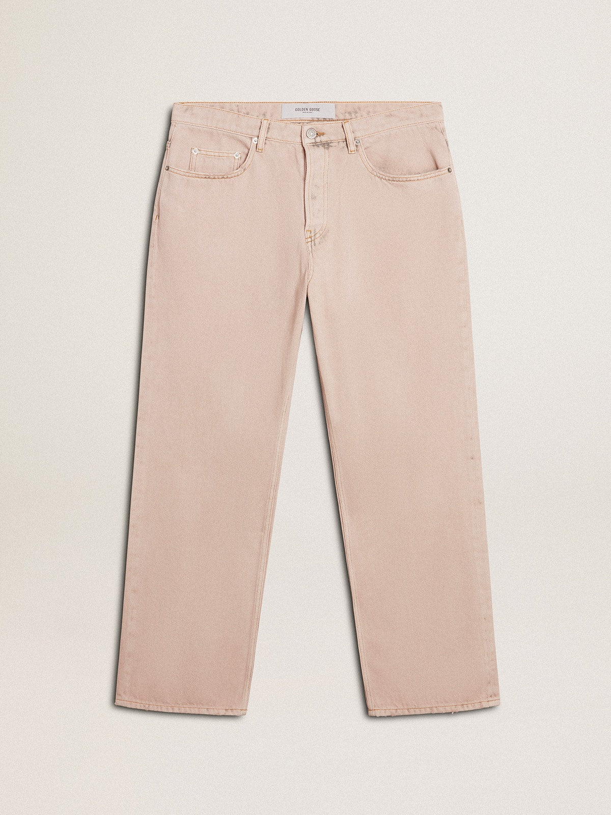 Golden Goose Men's pink dyed jeans