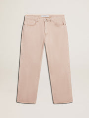 Golden Goose Men's pink dyed jeans