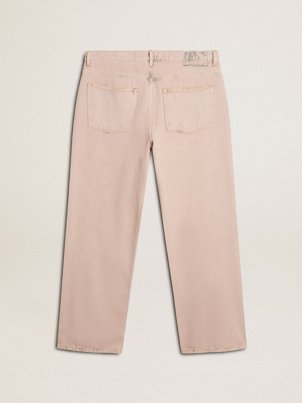 Golden Goose Men's pink dyed jeans