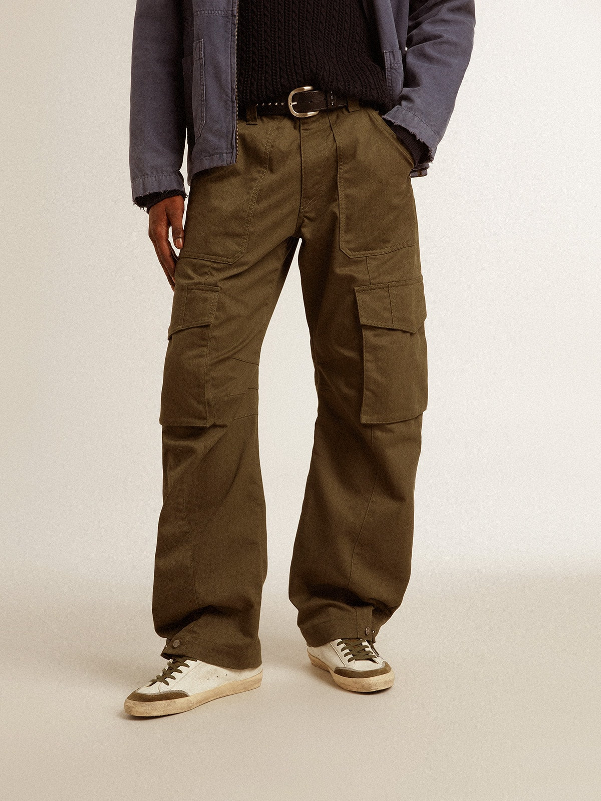 Golden Goose Olive green cargo pants
