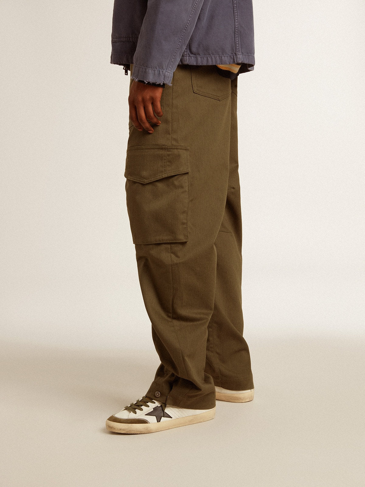 Golden Goose Olive green cargo pants