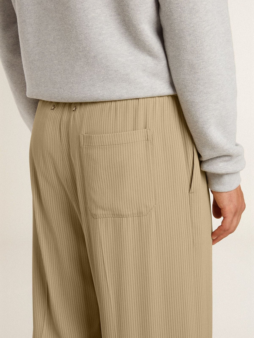 Golden Goose Men's travertine-colored joggers
