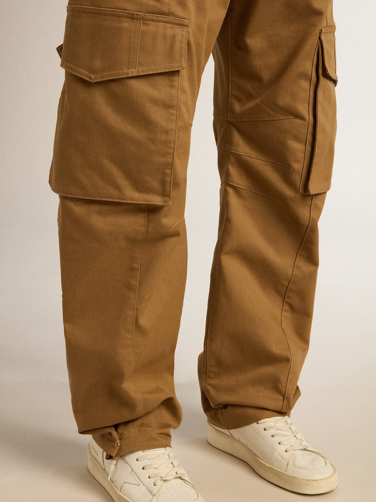 Golden Goose Beige khaki cargo pants