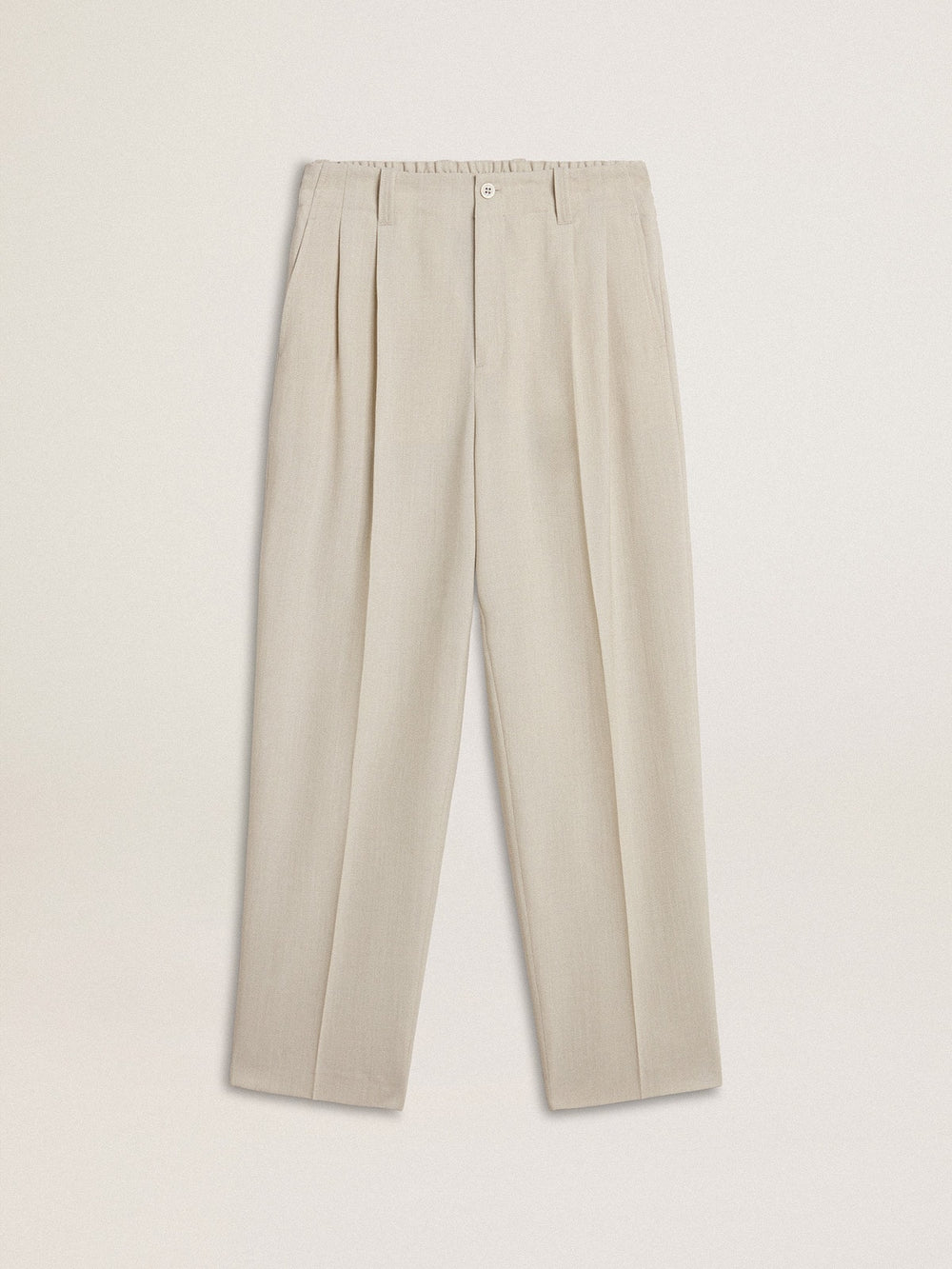 Golden Goose Men's joggers in khaki wool blend