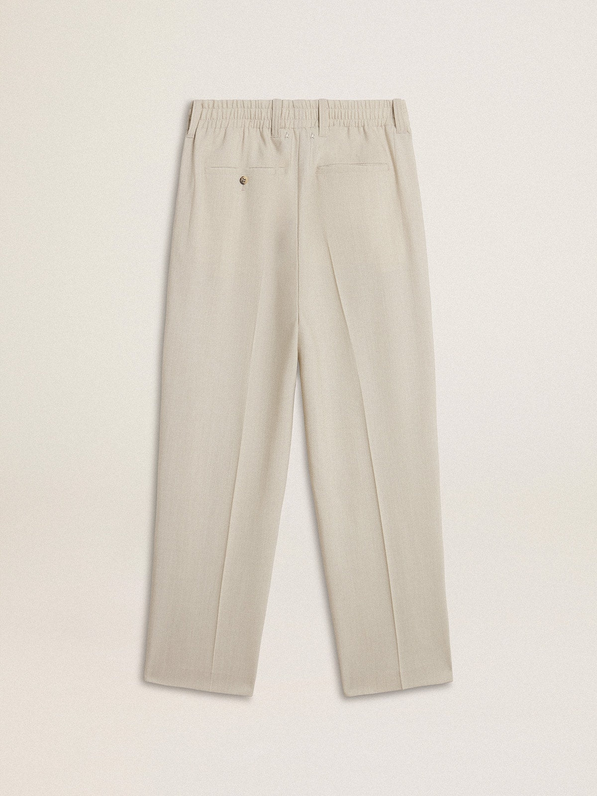 Golden Goose Men's joggers in khaki wool blend