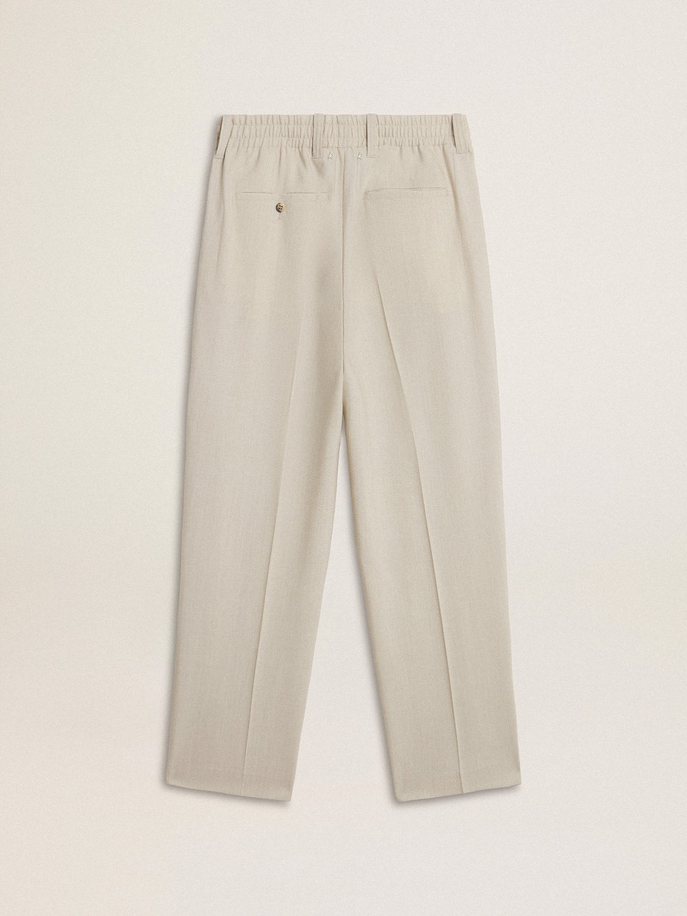 Golden Goose Men's joggers in khaki wool blend
