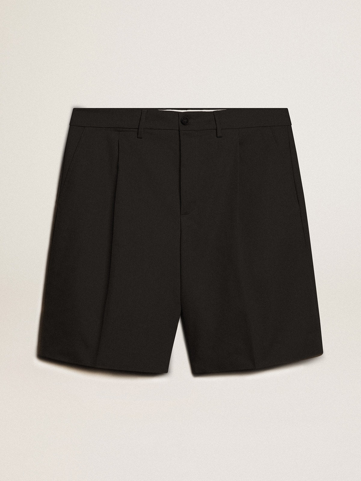 Golden Goose Men's Bermuda shorts in black cotton