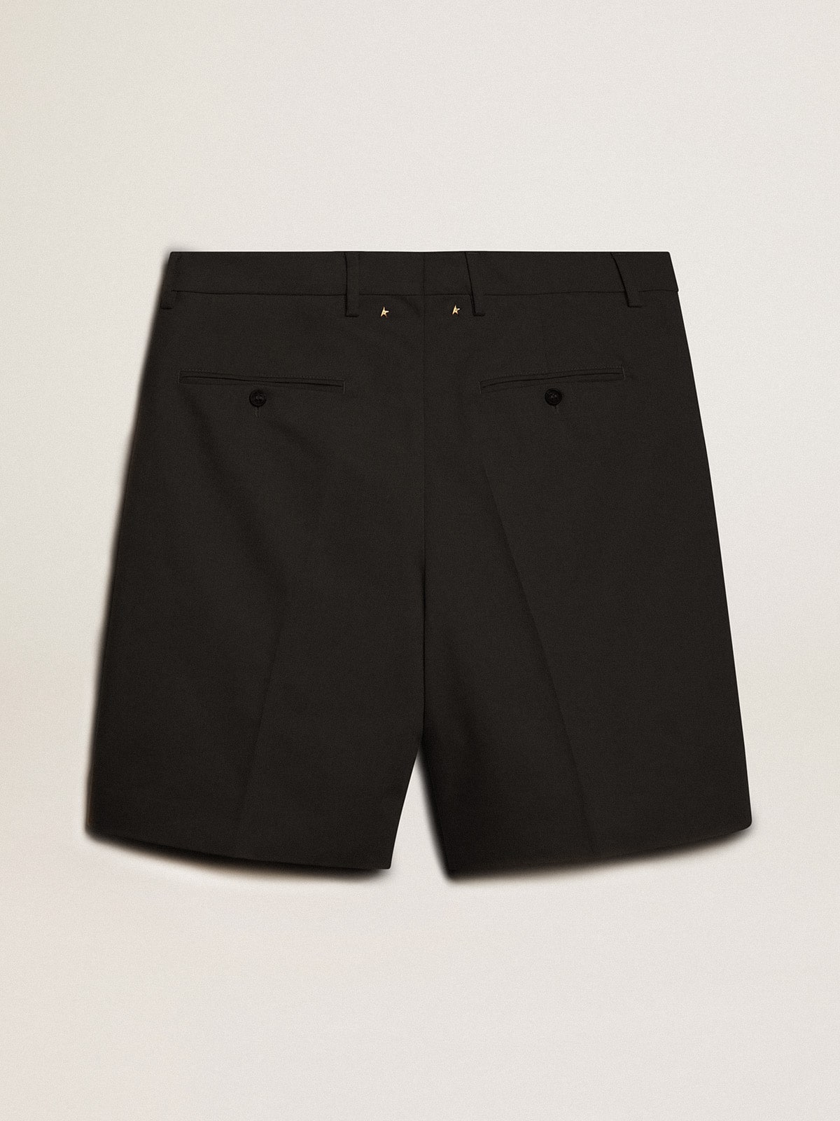 Golden Goose Men's Bermuda shorts in black cotton