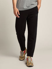 Golden Goose Men's black joggers with star on the front