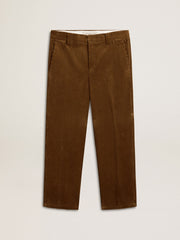 Golden Goose Men's dark olive corduroy pants