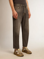 Golden Goose Men’s stonewashed-effect black jeans