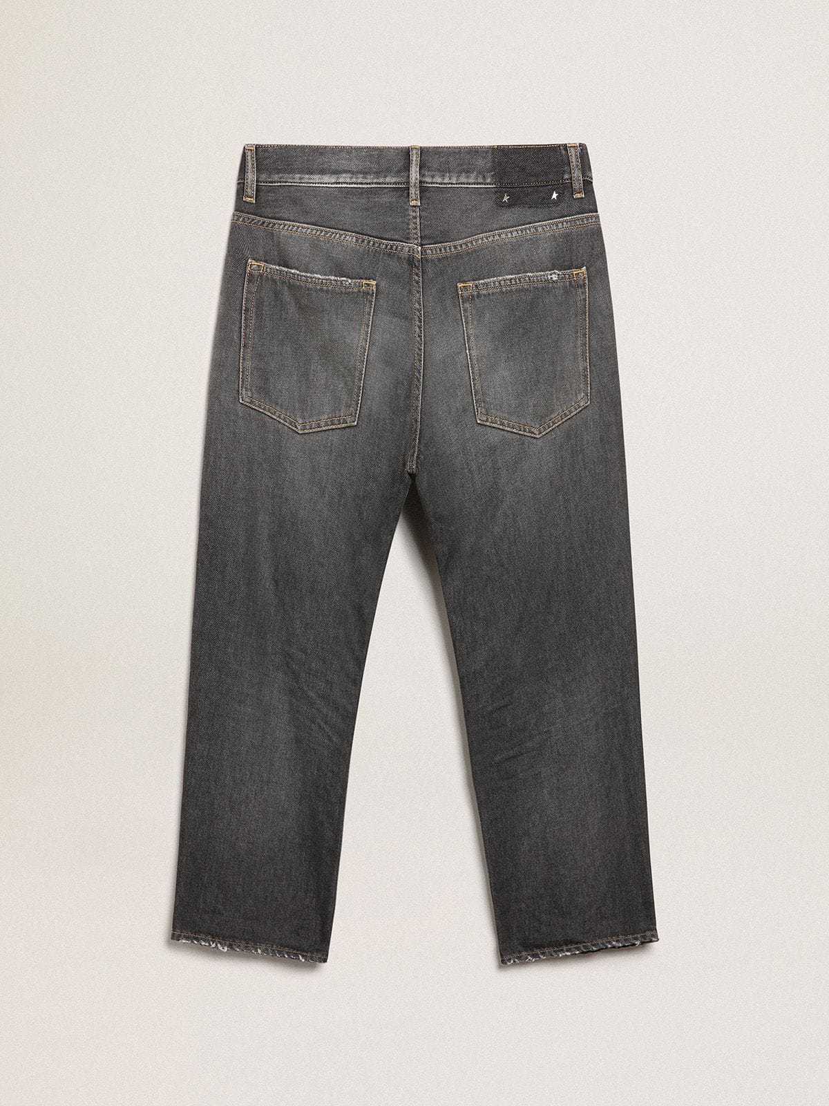 Golden Goose Men’s stonewashed-effect black jeans