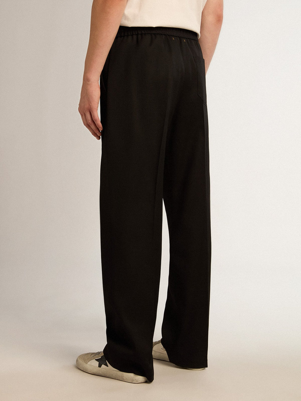 Golden Goose Men’s joggers in black wool