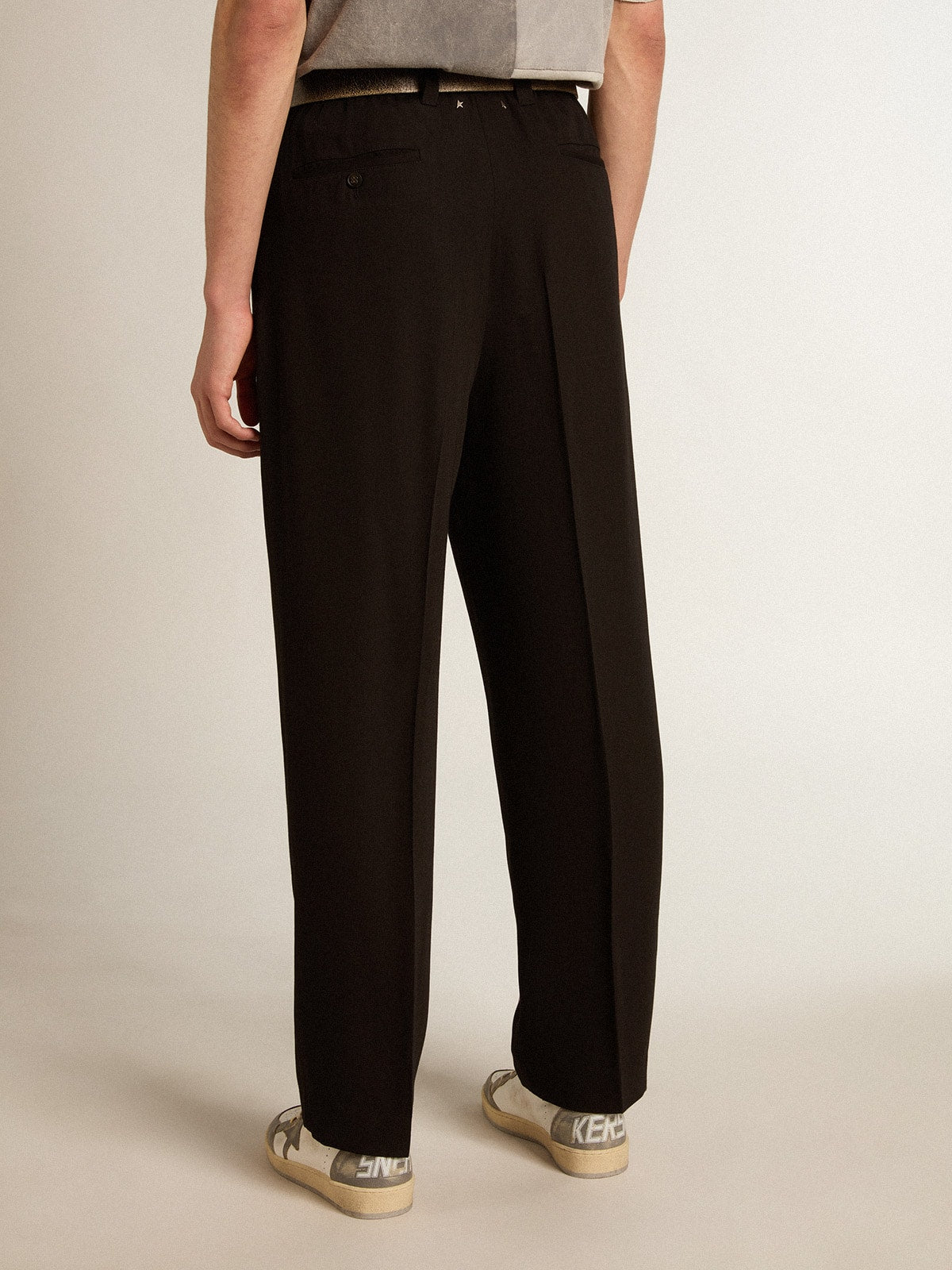 Golden Goose Black wool and viscose blend pants