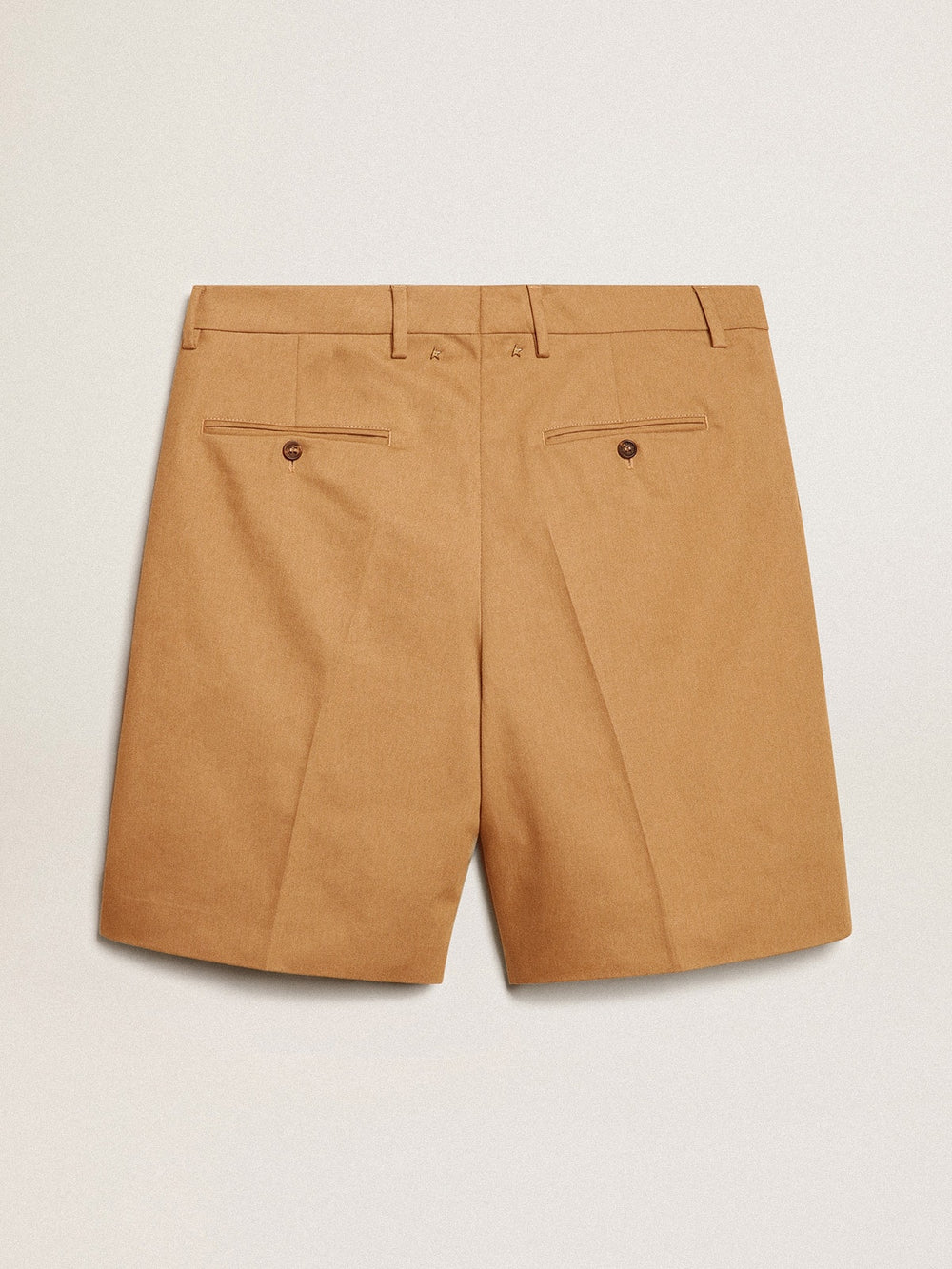 Golden Goose Men's Bermuda shorts in beige cotton