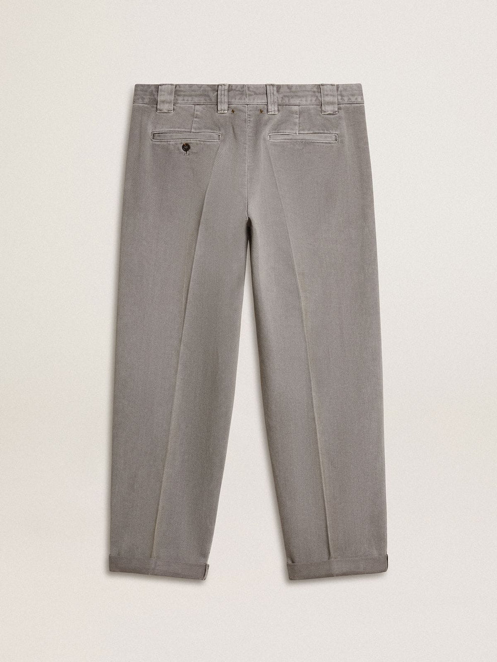 Golden Goose Gray-colored cotton chino pants